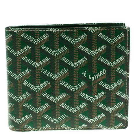 goyard green mens wallet|goyard wallet price list.